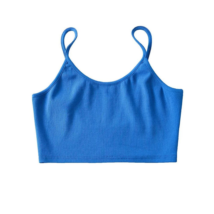 Sexy Bare Back Small Sling Vest Women Summer Sexy Low Cut Crop Top Short Top