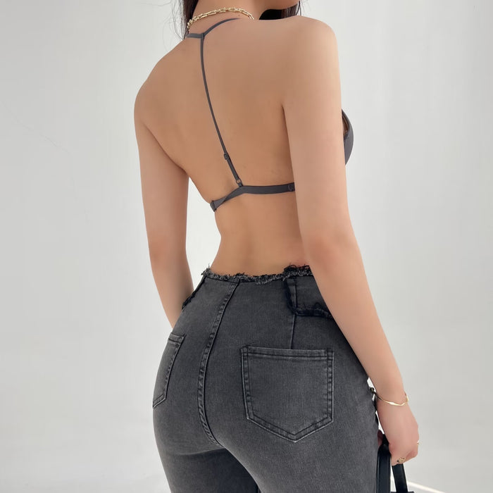 Autumn Sexy Senior Sexy Exposed Back Base Comfortable Back Shaping Sling