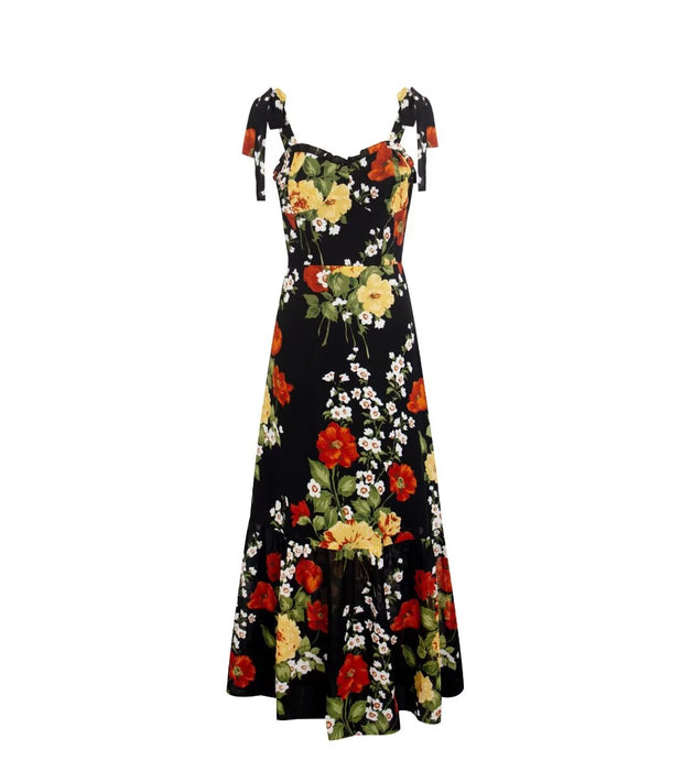 Spring Holiday Sexy Casual Printing Expandable Dress Maxi Dress