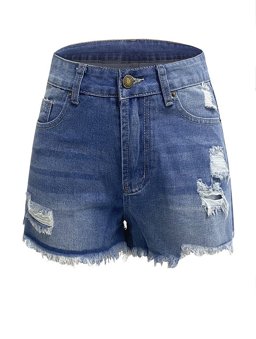 Ripped Tassel Women Denim Shorts Popular Super