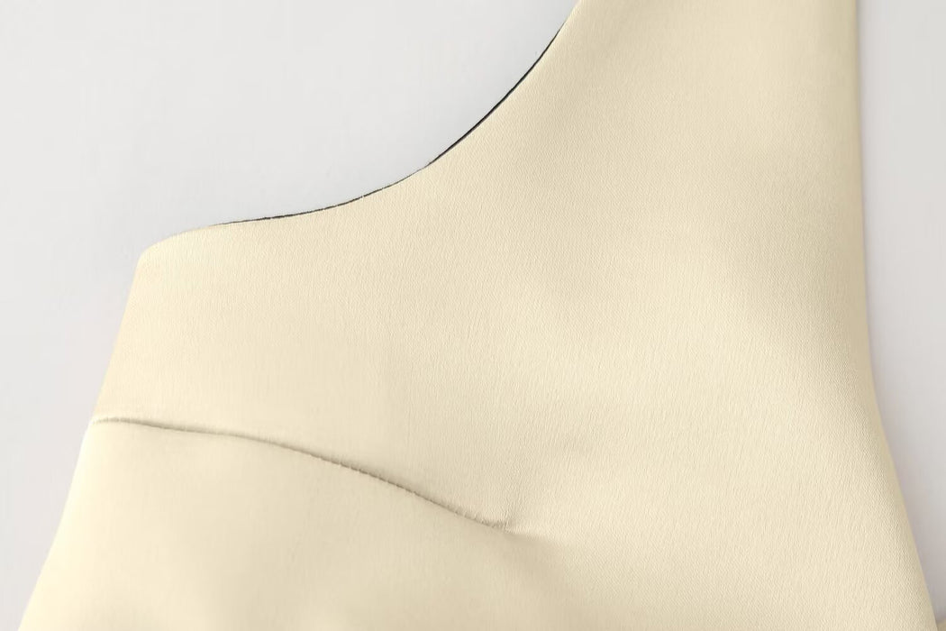 Summer Sexy Halter Bow Decoration Satin Texture Vest Top for Women