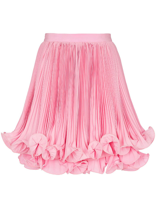 Stars Curling Double Layer Pleated Skirt