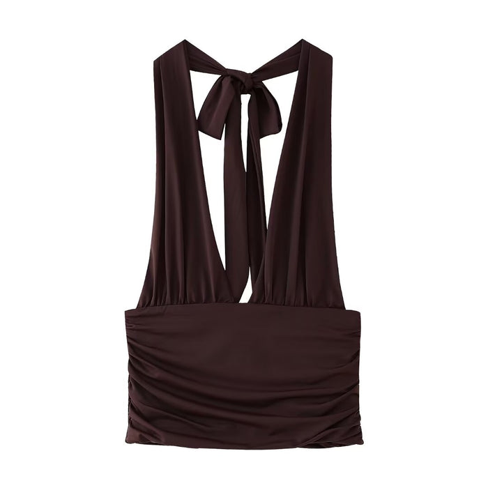 Women Sexy Halter Chest Camisole Top