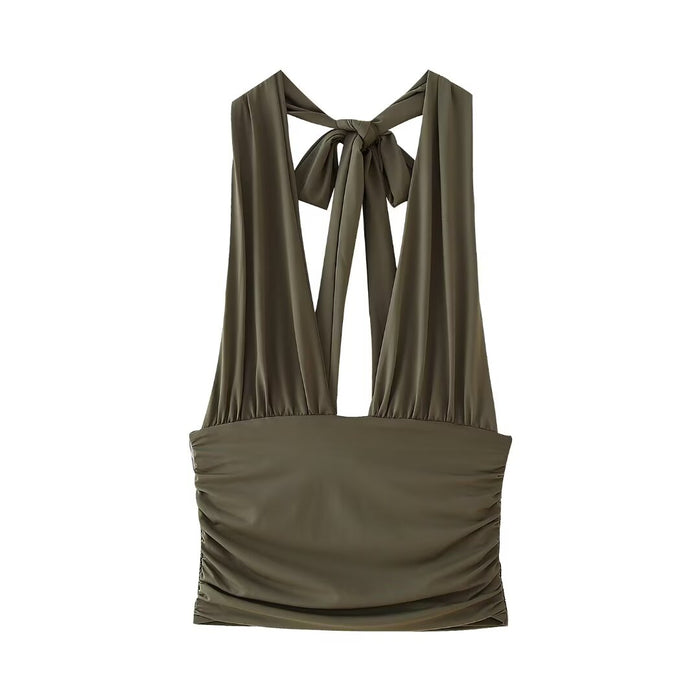 Women Sexy Halter Chest Camisole Top