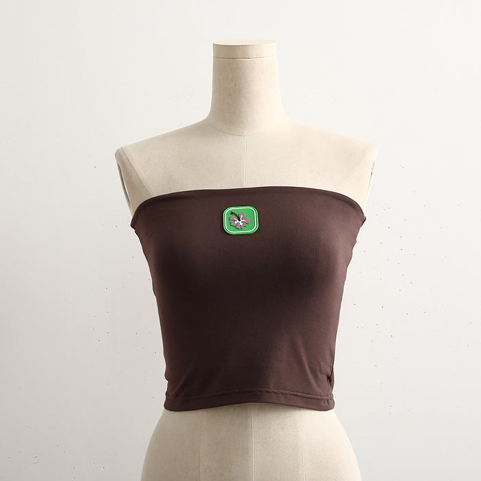 Summer Bind Tag Sleeveless Tube Top Small Top Wrapped Chest