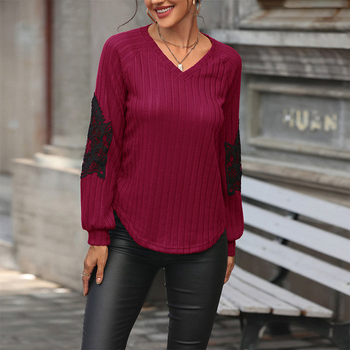 Autumn Women Clothing Solid Color Knitwear Base