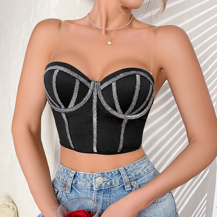 Nightclub Corset Can Be Worn Outside Women Coat Seduction Sexy Inner Tube Top Body Shaping Single Blouse