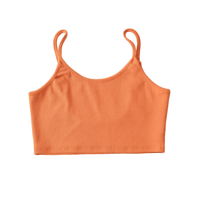 Sexy Bare Back Small Sling Vest Women Summer Sexy Low Cut Crop Top Short Top