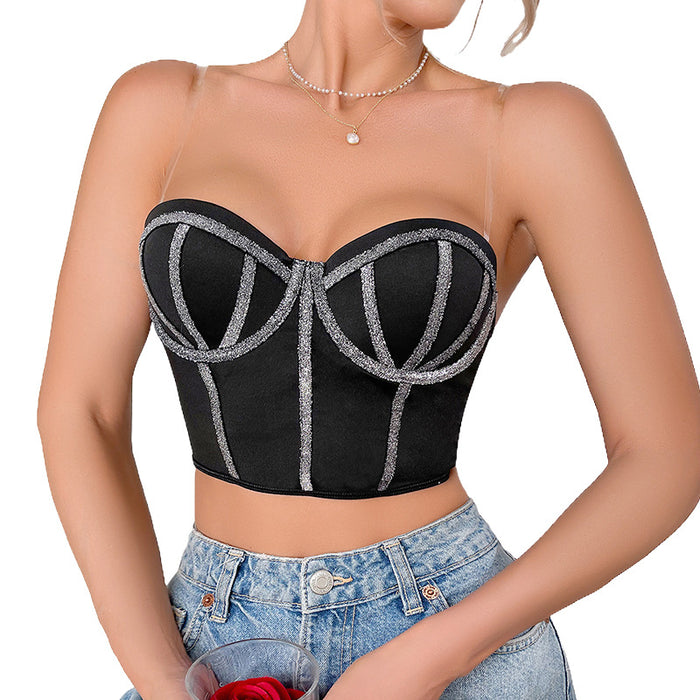 Nightclub Corset Can Be Worn Outside Women Coat Seduction Sexy Inner Tube Top Body Shaping Single Blouse