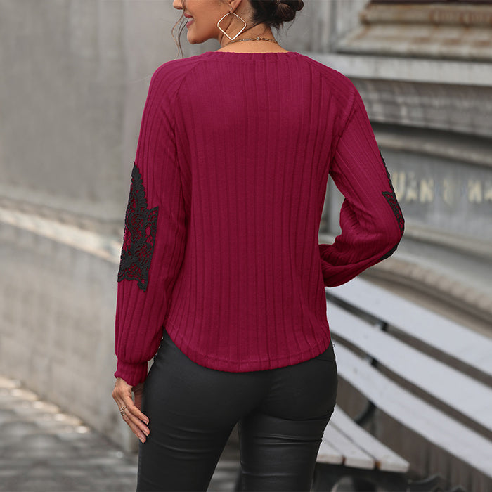 Autumn Women Clothing Solid Color Knitwear Base