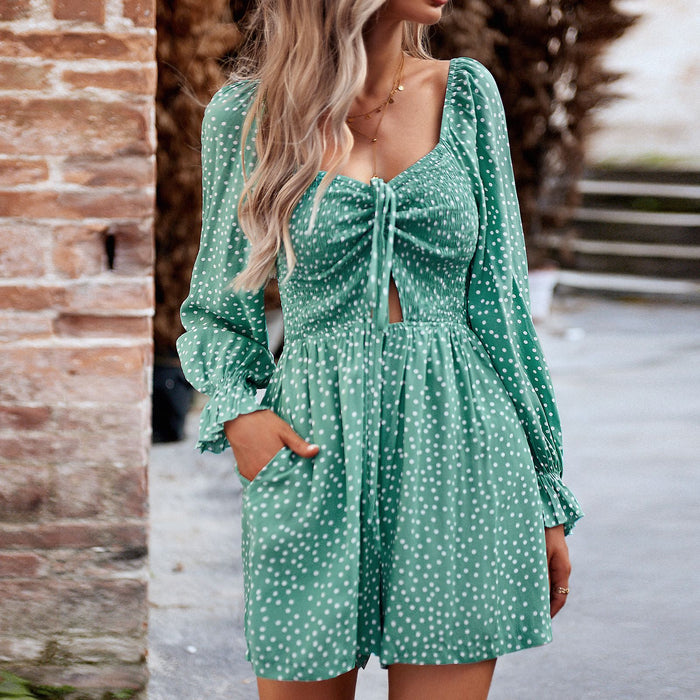 Polka Dot Jumpsuit Women Spring Summer Jumpsuit