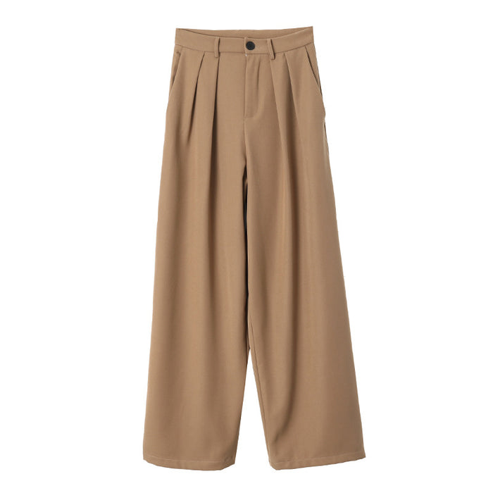 Can Match the Wide-Leg Mopping Work Pant of the Whole Store Advanced Draping Effect Early Autumn