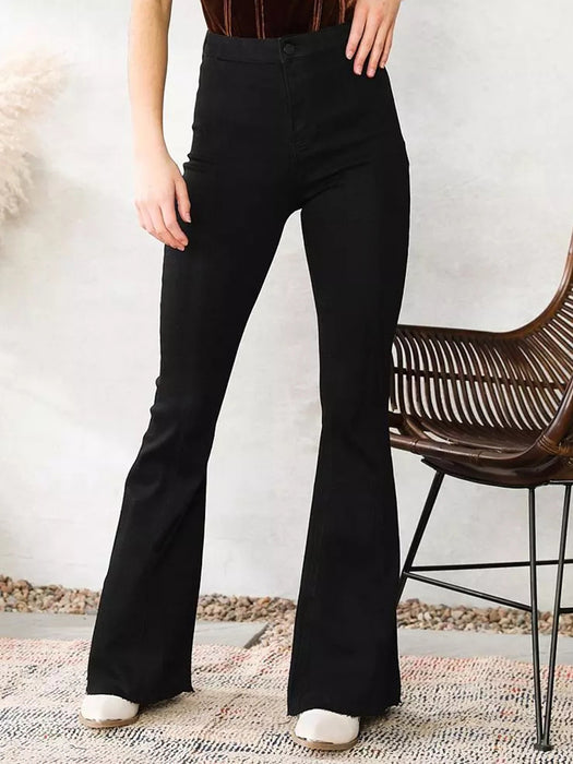 Autumn Winter Slim Fit Stretch Flared Pants Women Jeans Women Jeans