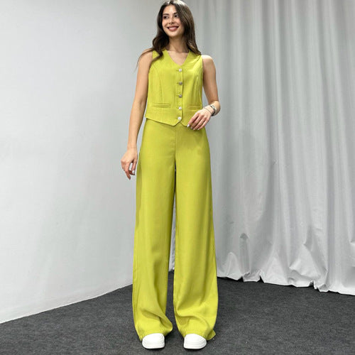 Summer Suit Women Trousers High Grade Casual Women Two Piece Suit Summer