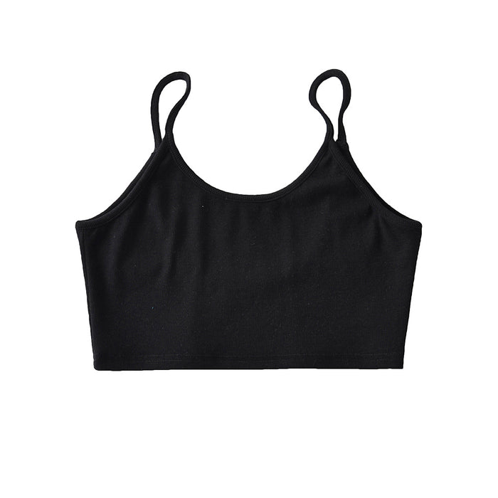 Sexy Bare Back Small Sling Vest Women Summer Sexy Low Cut Crop Top Short Top