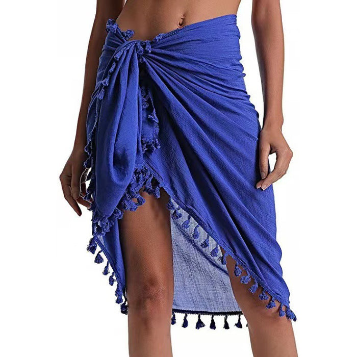 Beach Cover Up Swimsuit Blouse Beach Slim Dress Chiffon Cover up Skirt Apron