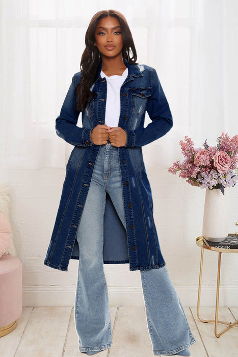 Denim Windbreaker Women Spring Vintage Denim Jacket