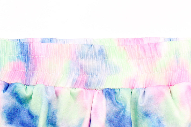 Women Straight Tie Dye Sexy Regular High Rise Summer Pants