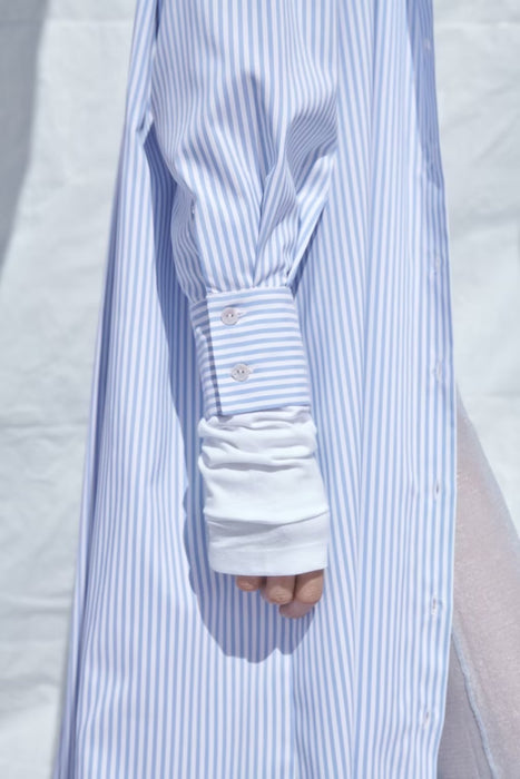 Women Clothing Summer Striped Shirt Dress