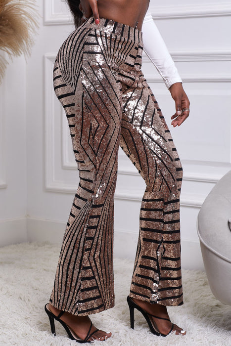 Casual Pants Autumn Women Pants Sequined High Waist Flared Pants Slimming Wide Leg Pants Casual Pants Women