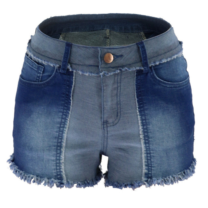 Platform Beggar Women Denim Shorts