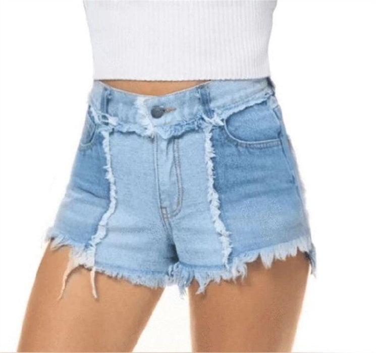 Platform Beggar Women Denim Shorts