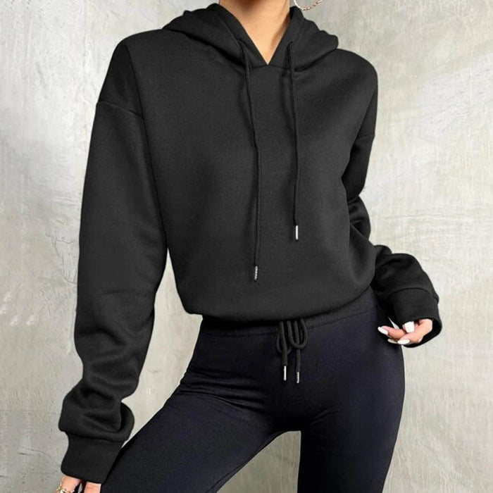 Autumn Women Clothing Pullover Sweater Top Hooded Loose Women Sweater