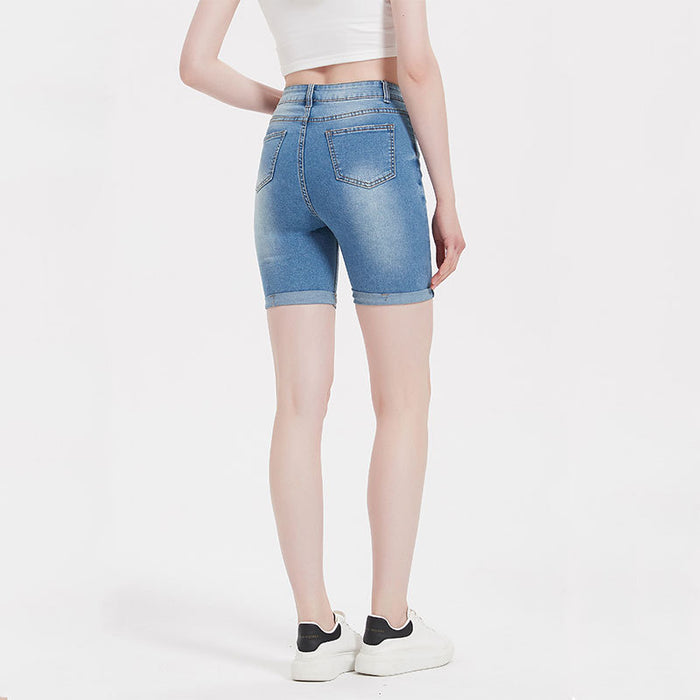 Washed Women Denim Shorts Tight Shorts Women