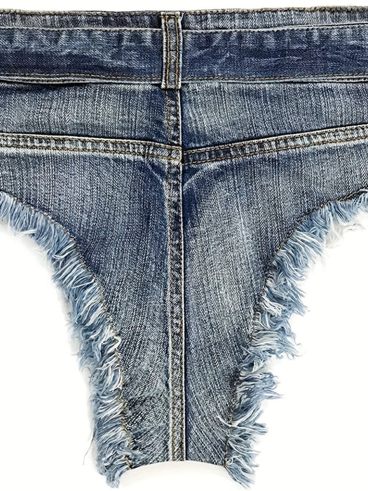 Spring Summer Sexy Sexy Ultra Short Frayed Denim Super Short Shorts Women