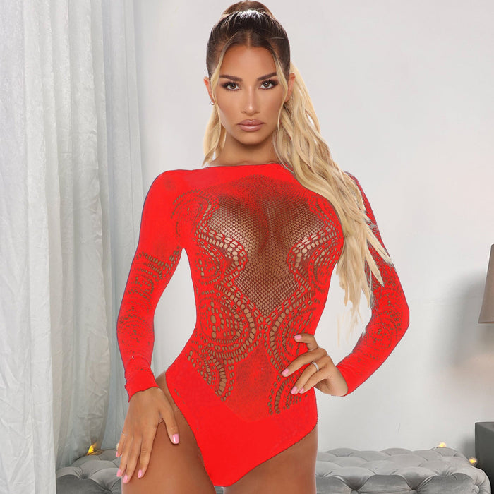 Transparent Hollow Out Cutout Passion Free Sexy Lingerie Women Sexy Uniform Temptation