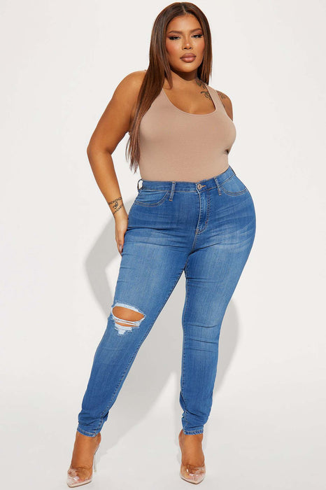 Stretch Ripped Jeans for Skinny Pants Women