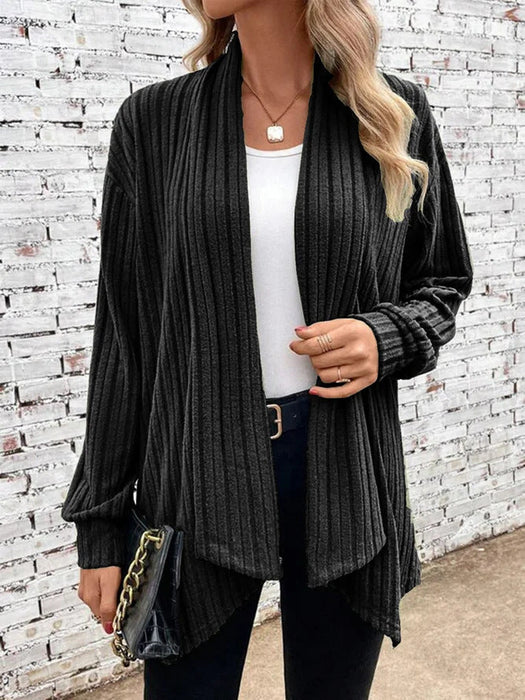 Women Clothing Temu Autumn Winter Long Sleeve Solid Color Loose Cardigan Coat