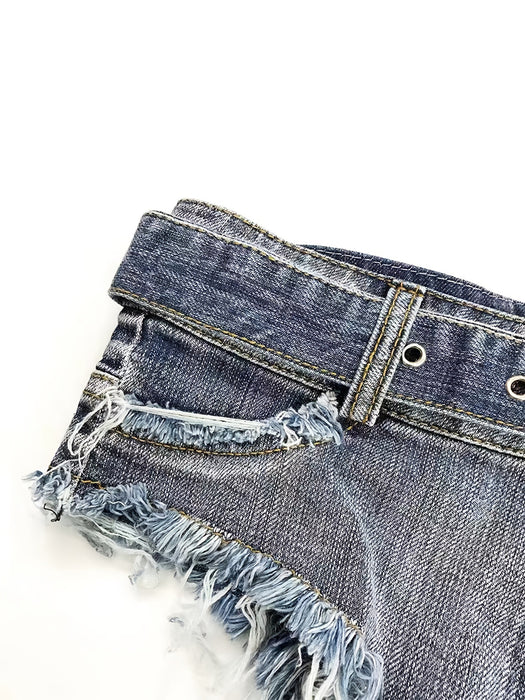 Spring Summer Sexy Sexy Ultra Short Frayed Denim Super Short Shorts Women