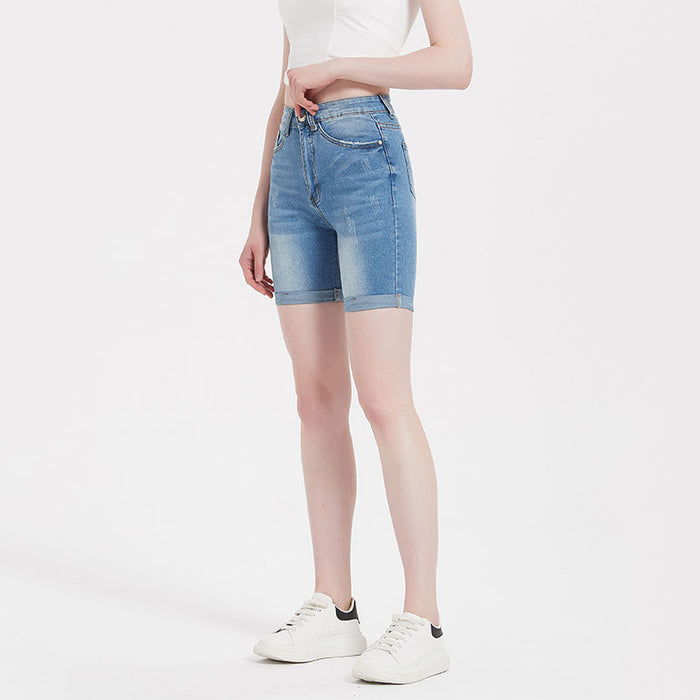 Washed Women Denim Shorts Tight Shorts Women