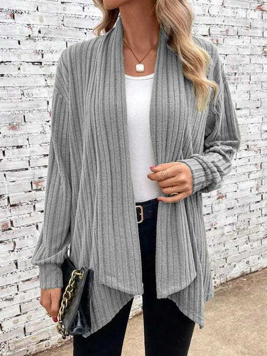 Women Clothing Temu Autumn Winter Long Sleeve Solid Color Loose Cardigan Coat