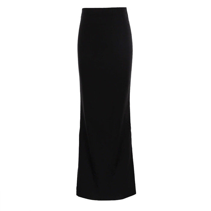 Women  Clothing Summer Fashionable Elegant Black Slimming Long Skirt Hip Skirt