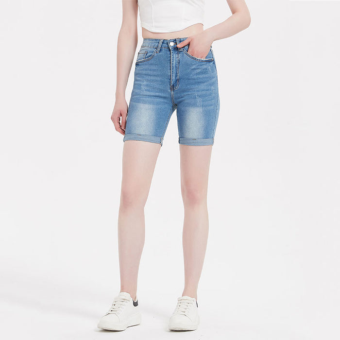 Washed Women Denim Shorts Tight Shorts Women