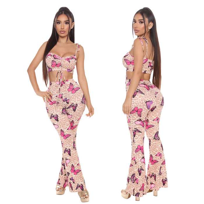 Sexy Digital Printing Ladies Two-Piece Set Pack